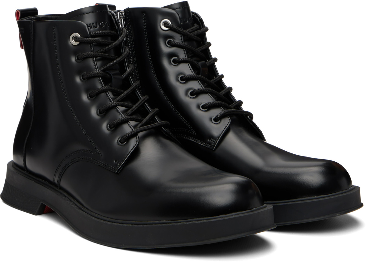 Hugo Black Leather Boots