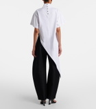 Alaïa Asymmetric cotton jersey T-shirt