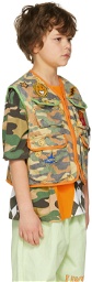 Luckytry Kids Green Military Patch Vest