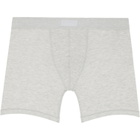 SKIMS Three-Pack Gray SKIMS Cotton 5 Boxer Briefs
