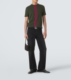 Gucci Web Stripe knitted cotton T-shirt