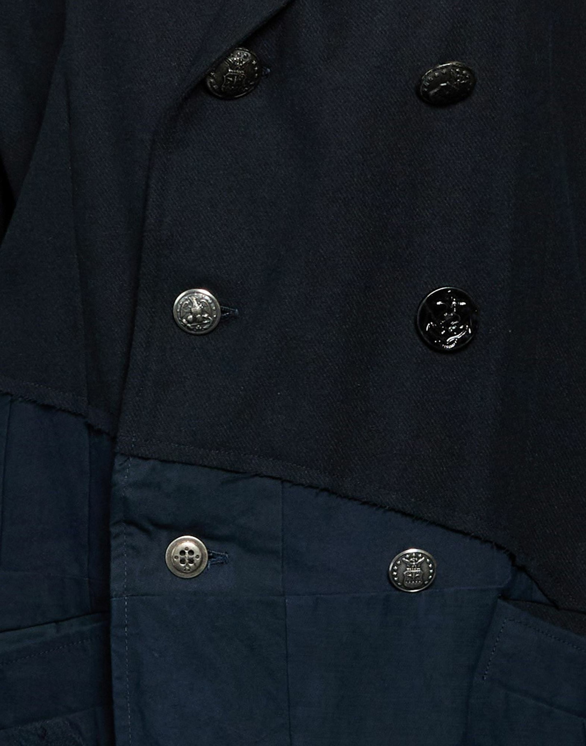 Greg Lauren Womens Coat Midnight in Blue