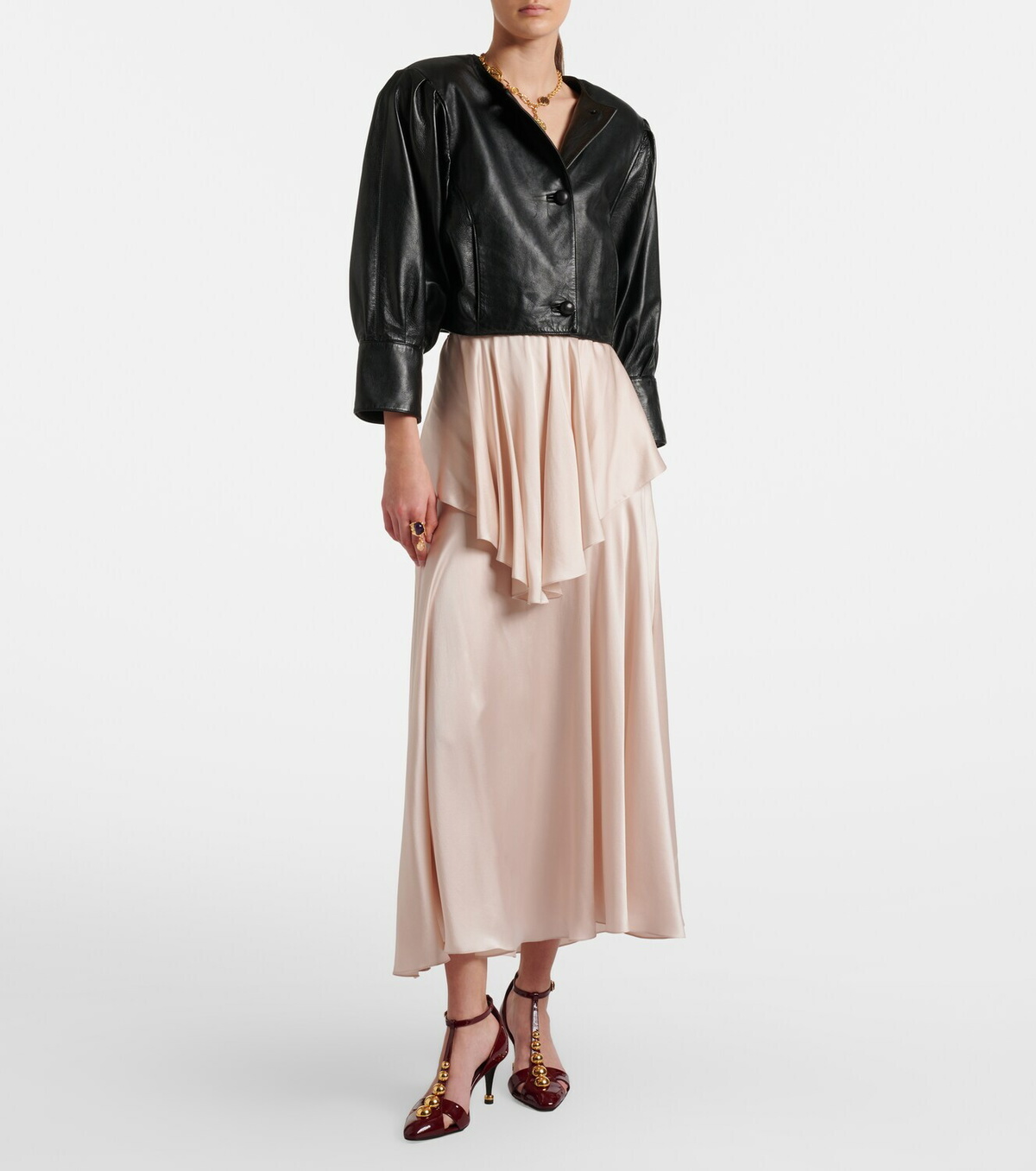Chloé Cropped leather jacket