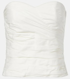 Adriana Degreas Opulence draped cotton corset