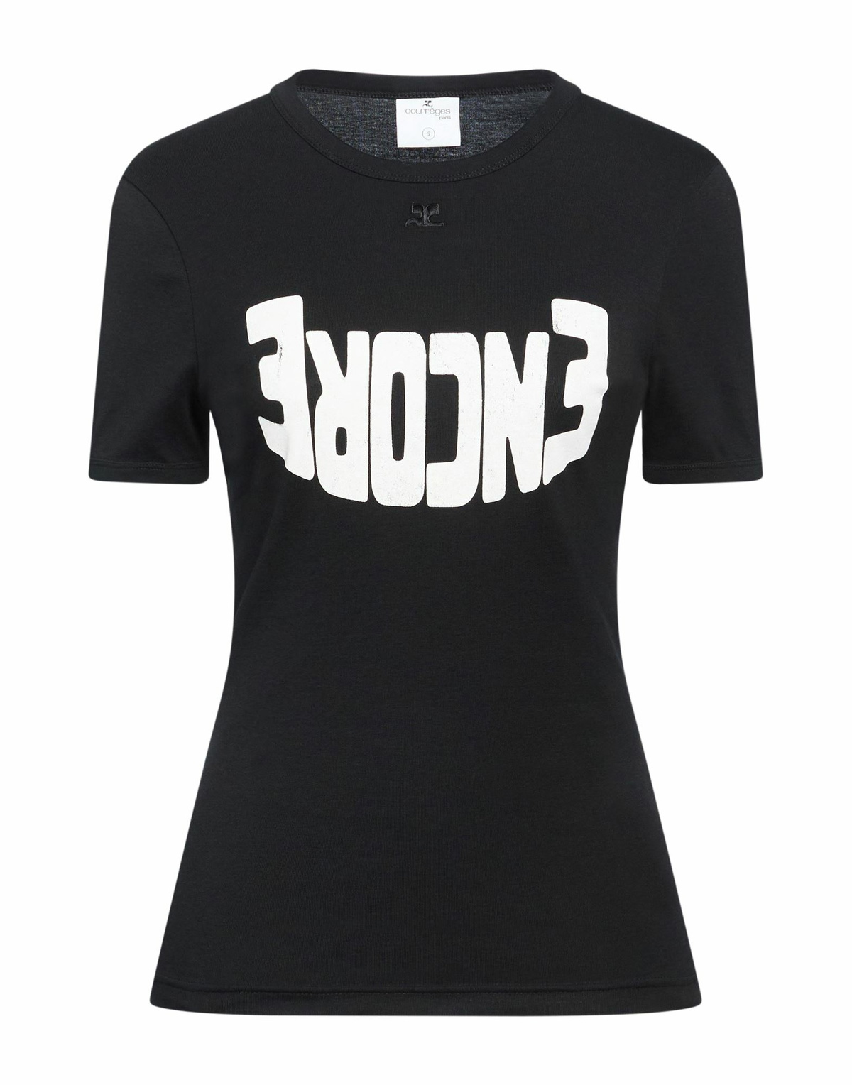 Courrèges Womens T-shirt in Black