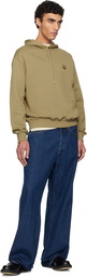 Maison Kitsuné Khaki Bold Fox Head Patch Comfort Hoodie
