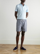Orlebar Brown - Sebastian Linen-Jersey Polo Shirt - Blue