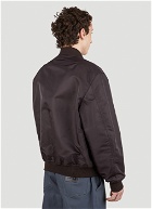 Raf Simons - Logo Patch Bomber Jacket in Brown