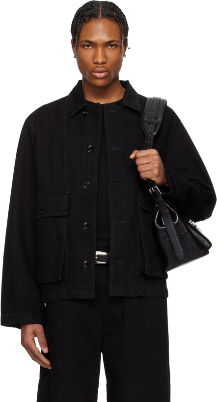 Photo: LEMAIRE Black Boxy Denim Jacket