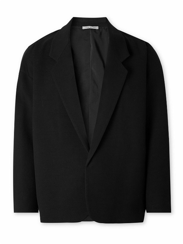 Photo: Fear of God - 8th California Double-Faced Cotton and Wool-Blend Twill Blazer - Black