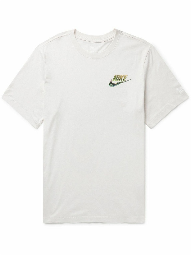 Photo: Nike - Sportswear Logo-Print Cotton-Jersey T-Shirt - White