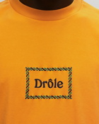 Drôle De Monsieur Le T Shirt Drùle Tresse Orange - Mens - Shortsleeves