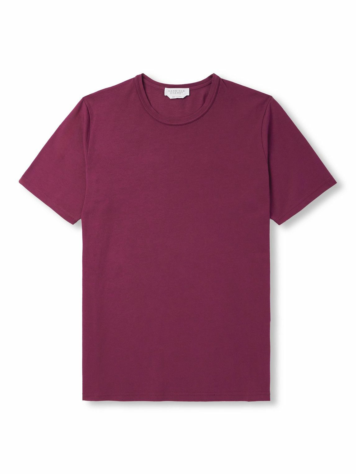 Gabriela Hearst - Bandeira Cotton-Jersey T-Shirt - Purple