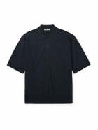 Auralee - Sea Island Cotton Polo Shirt - Blue