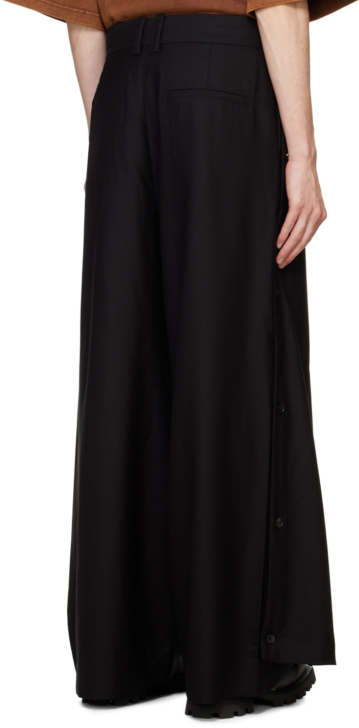 Feng Chen Wang Black Oversize Skirt Trousers Feng Chen Wang