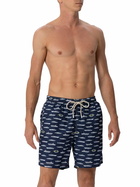 MC2 Saint Barth Man Lightweight Fabric Swim-shorts Lighting With Magnum Marine Print | Magnum Marine Special Edition