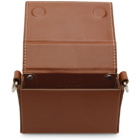 AMI Alexandre Mattiussi Brown Mini Box Bag