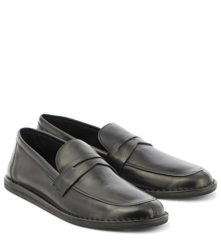 Photo: The Row Cary leather loafers