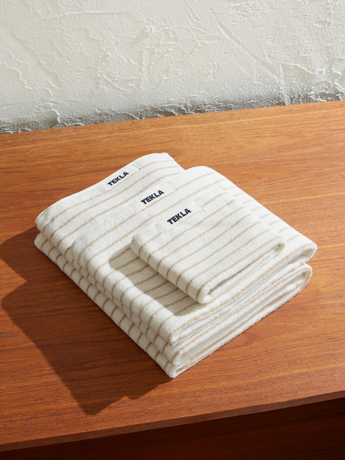 TEKLA - Striped Organic Cotton Towels