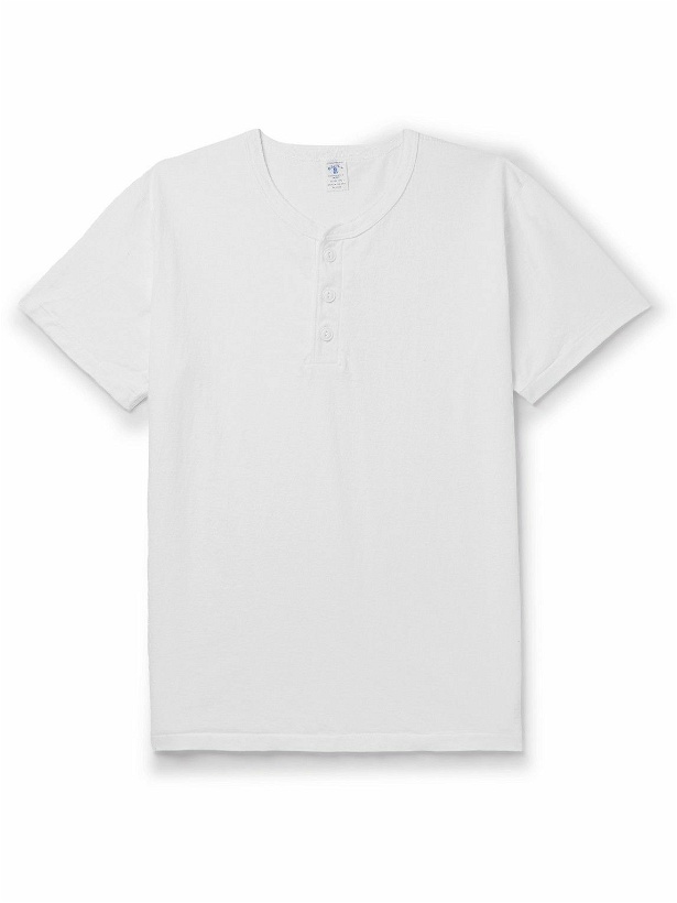 Photo: Velva Sheen - Cotton-Jersey Henley T-Shirt - White
