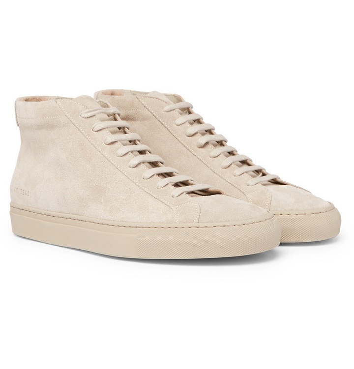 Photo: Common Projects - Original Achilles Suede High-Top Sneakers - Men - Neutral