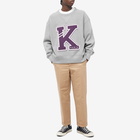 Kenzo Paris Men's College Exagerated Sweat in Pearl Grey