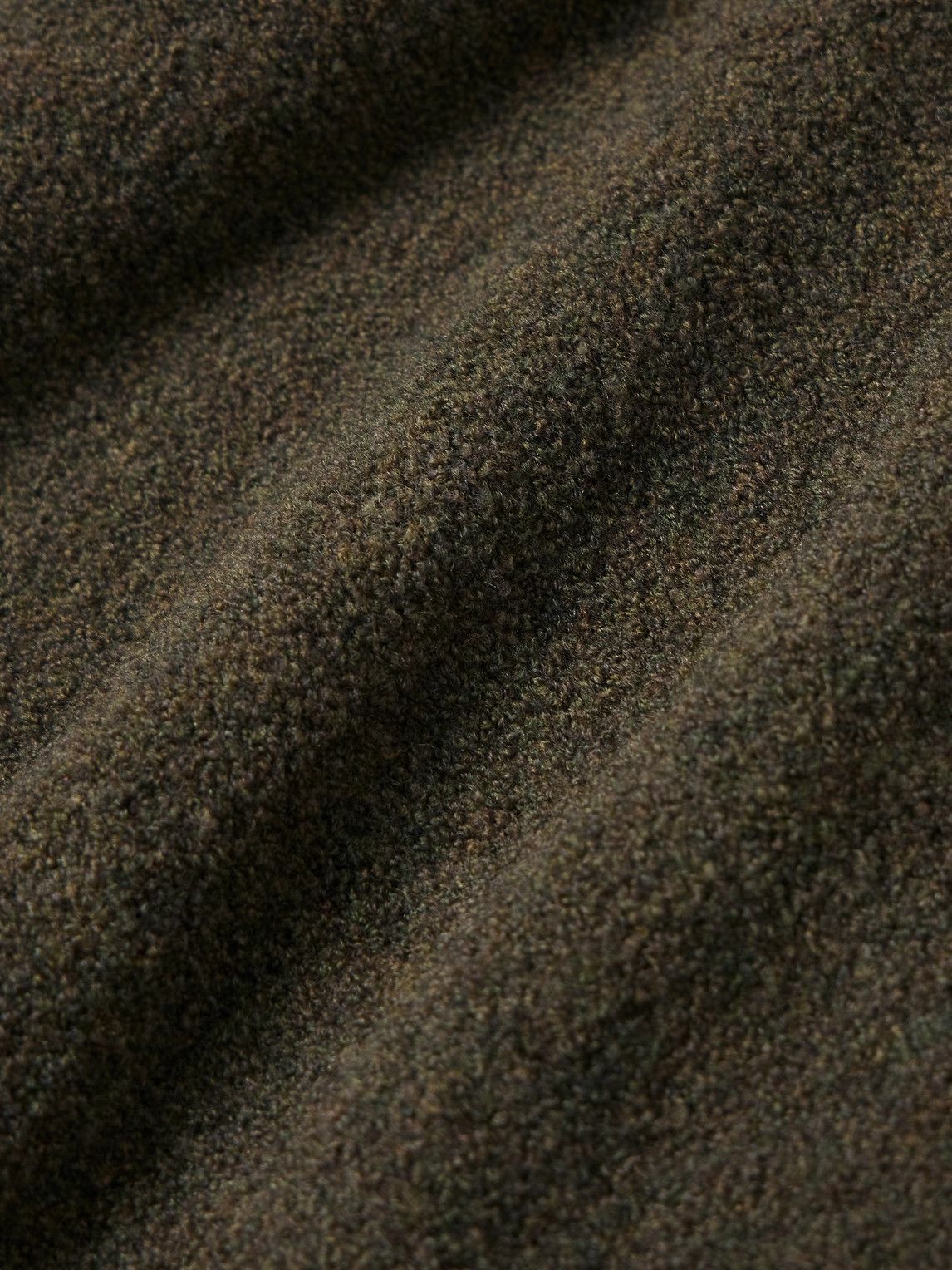 Canali - Wool-Blend Bouclé Rollneck Sweater - Brown