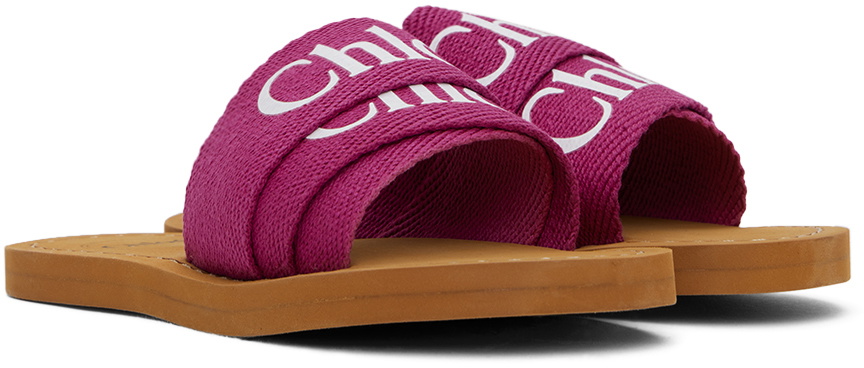 Chloé Kids Pink Printed Sandals