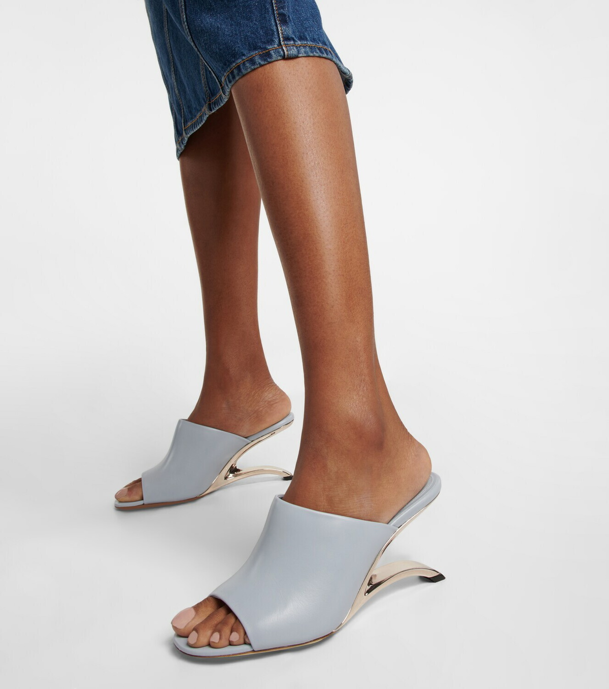 Alexander McQueen - Arc leather mules Alexander McQueen