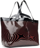 Mowalola Red & Black Crazy Spiral Tote