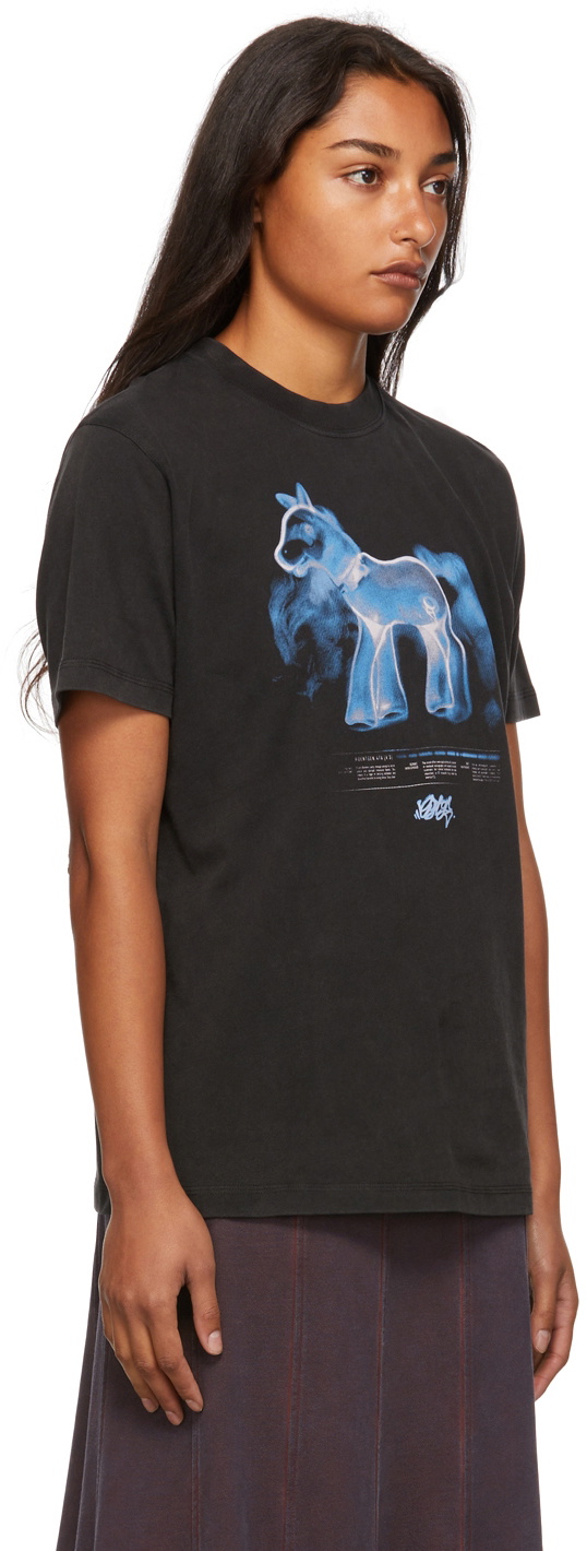 Eytys｜SHORT-SLEEVED ROUND NECK T-SHIRTS (Ferris Black ( Black Ferris T-Shirt by EYTYS on Sale
