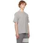 Thom Browne Gray Milano Cotton 4-Bar T-shirt