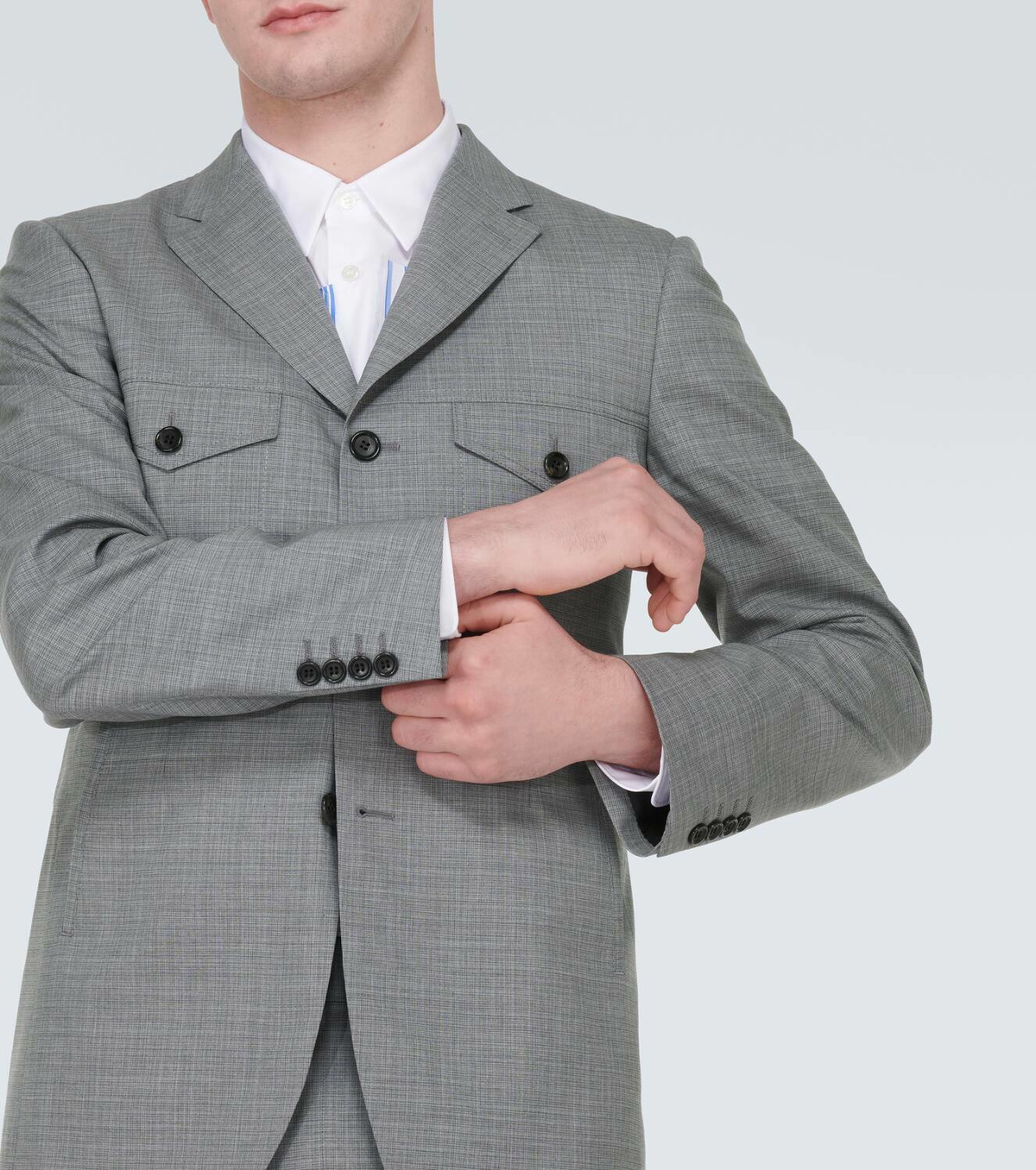 Comme des Garçons Homme Deux Checked wool blazer