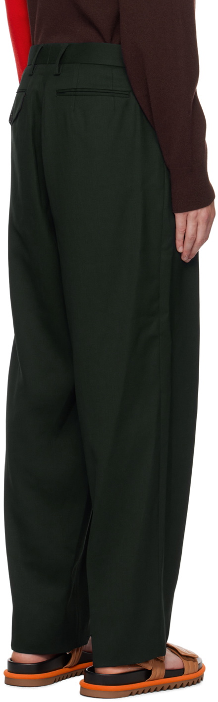 kolor Green Pleated Trousers