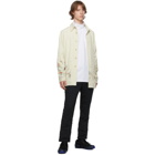 Engineered Garments White Mock Neck Long Sleeve T-Shirt