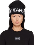 Versace Jeans Couture Black Jacquard Beanie