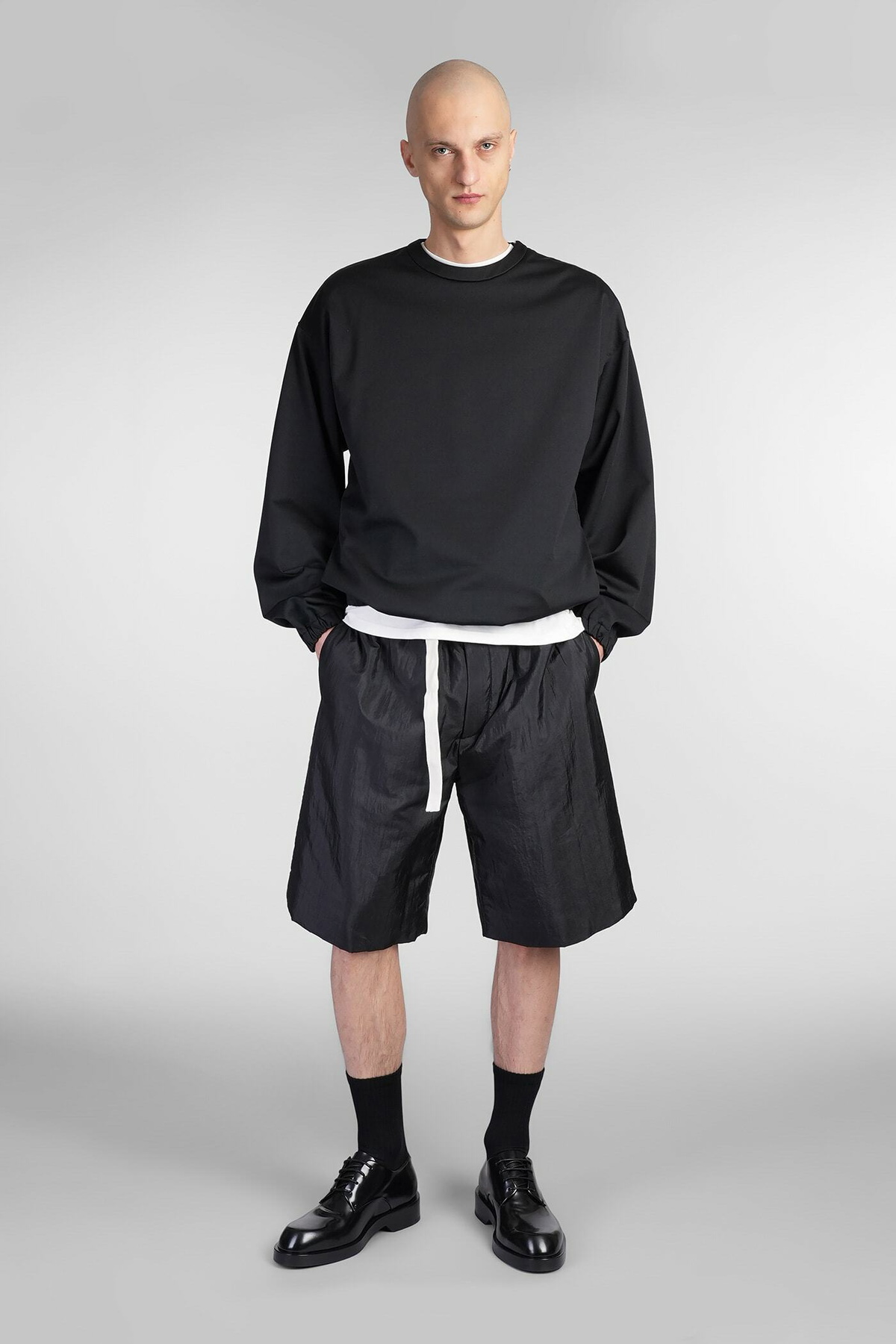 Jil Sander Sweatshirt In Black Cotton