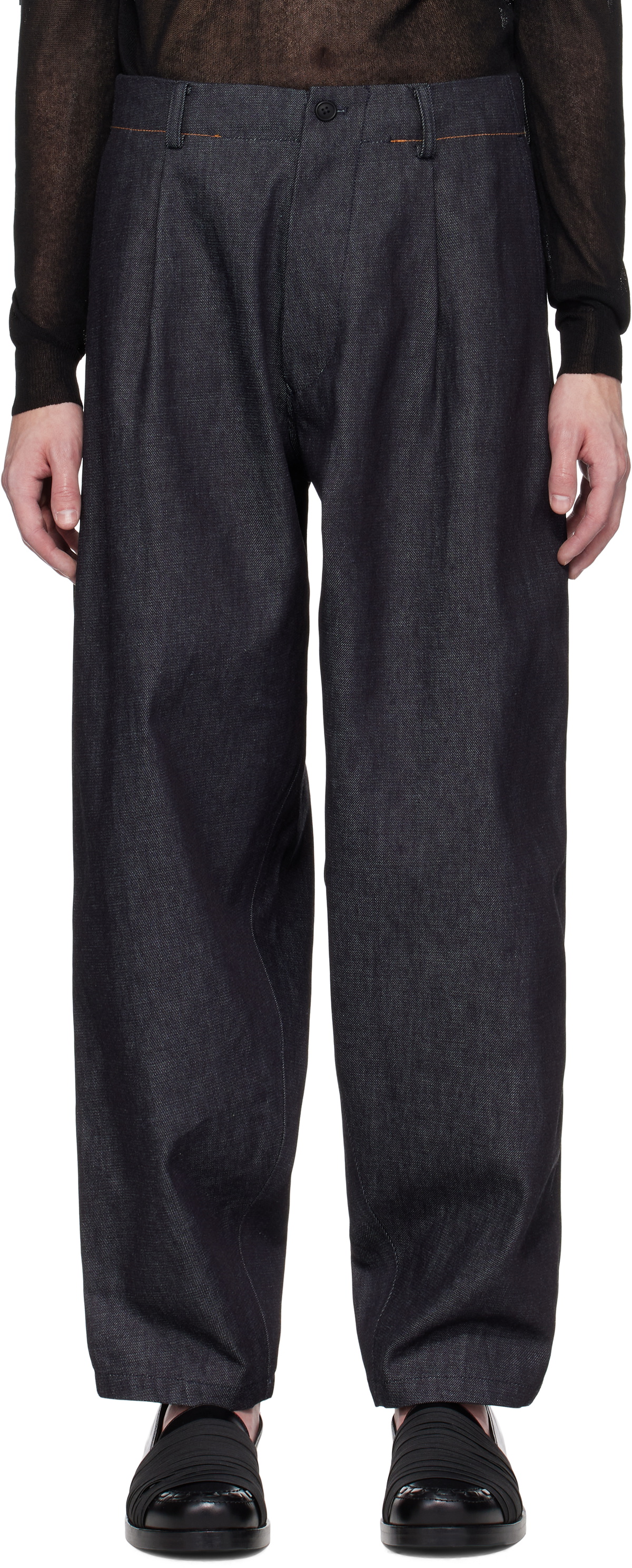 Y's For Men Blue 13oz Uneven Yarn Denim Jeans
