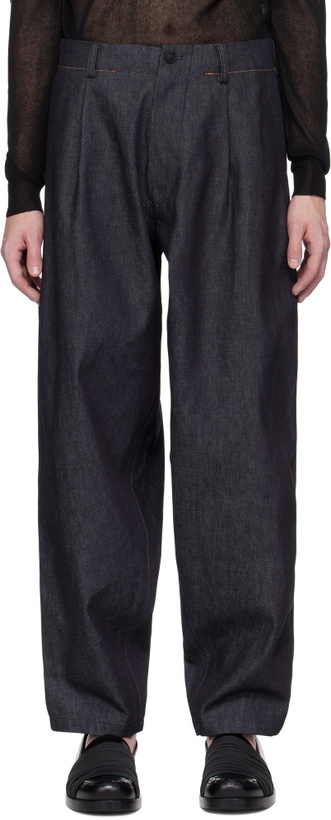 Photo: Y's For Men Blue 13oz Uneven Yarn Denim Jeans