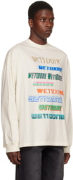We11done Off-White Multi Long Sleeve T-Shirt