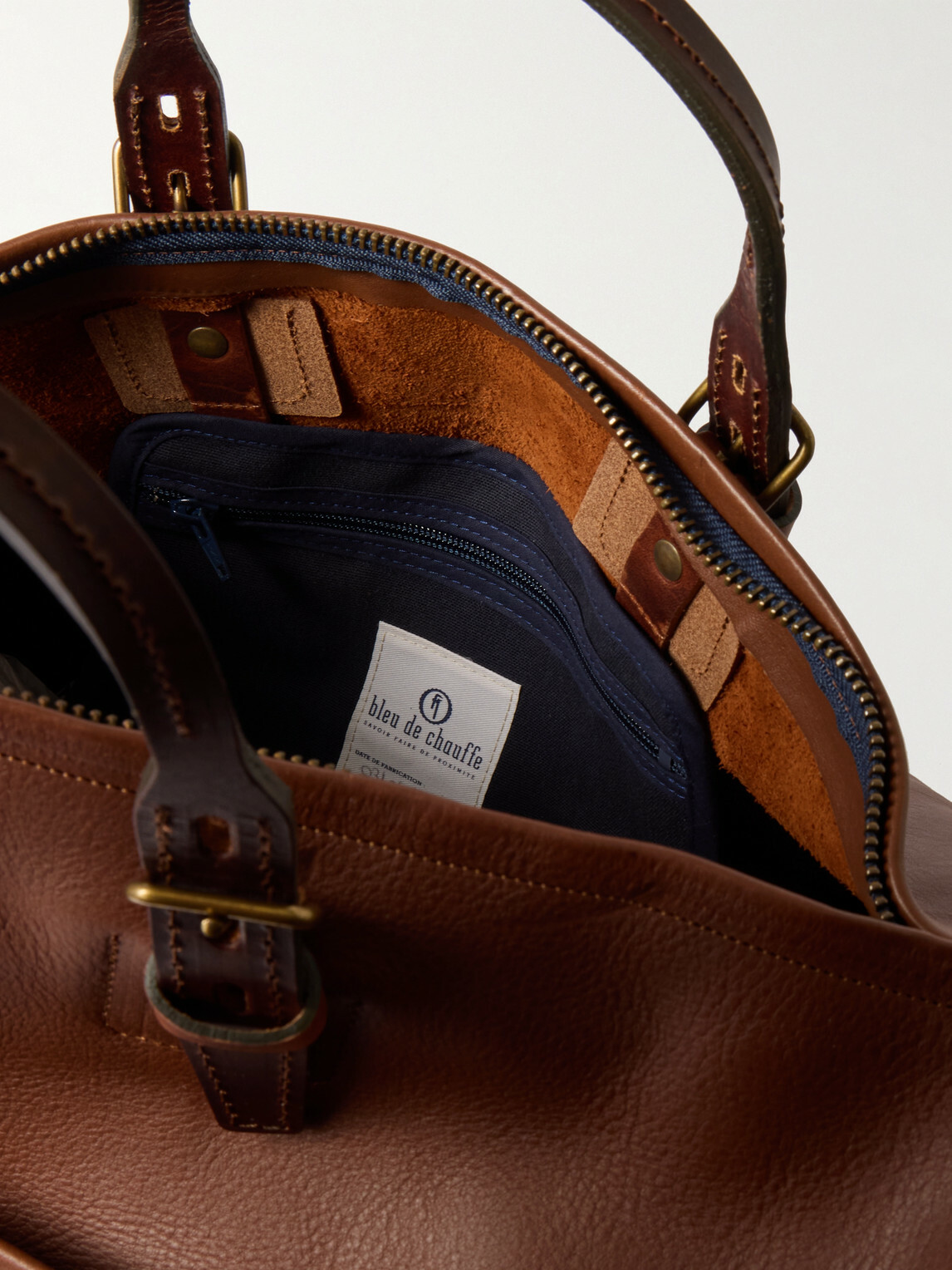Bleu de Chauffe - Leather Holdall - Brown