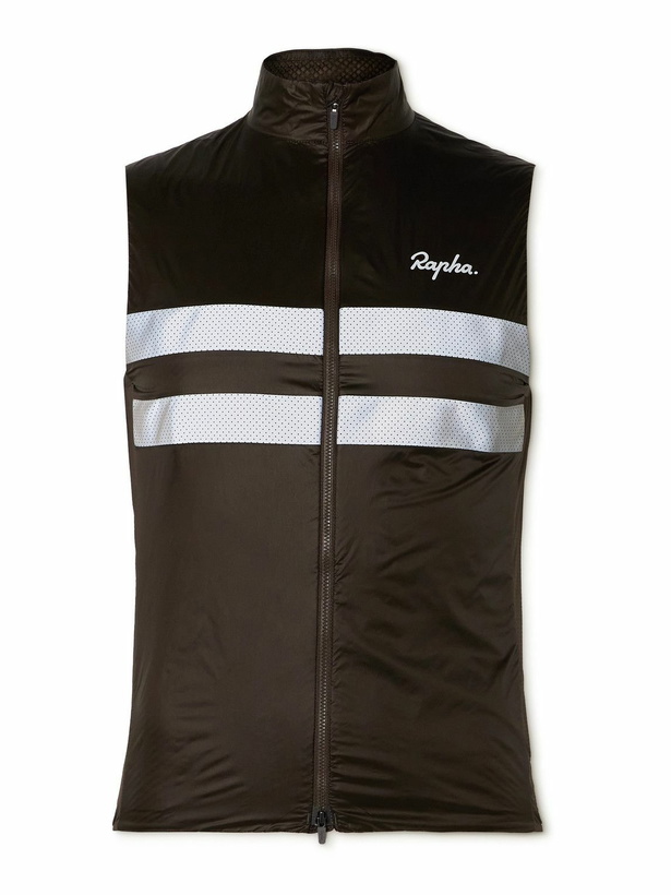 Photo: Rapha - Brevet Striped Shell Cycling Gilet - Brown