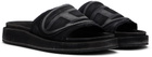 Diesel Black Sa-Slide D Oval Sandals