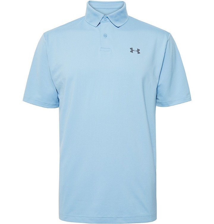 Photo: Under Armour - Performance 2.0 Piqué Golf Polo Shirt - Blue