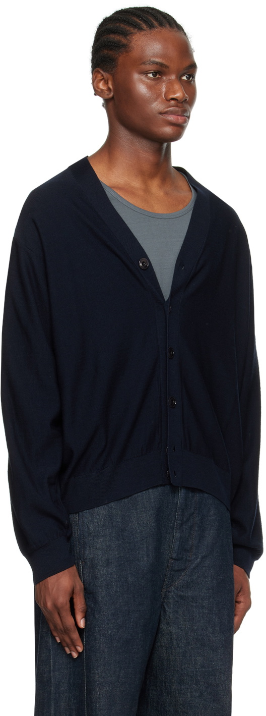 LEMAIRE Navy Twisted Cardigan Lemaire