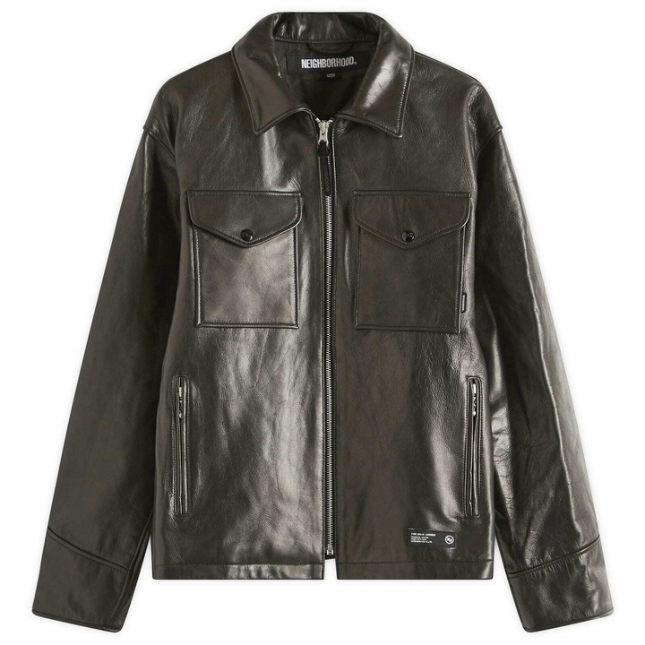 Photo: Neighborhood Men's Leather PM Jacket in Black