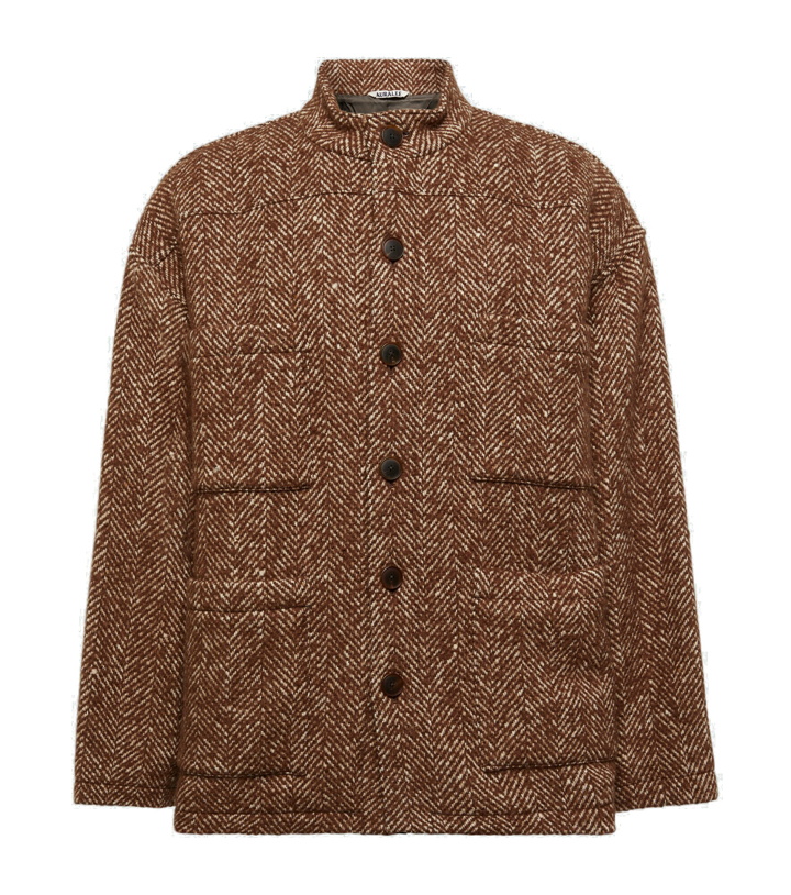 Photo: Auralee - Herringbone wool-blend blouson jacket