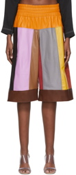 SC103 Multicolor Leather Shorts