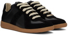 Maison Margiela Black Replica Low-Top Sneakers