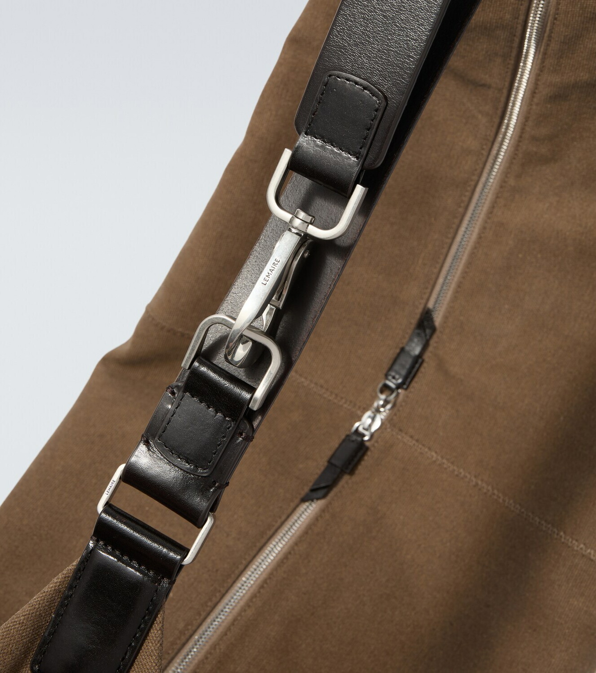 Lemaire XL Quiver Clip cotton canvas shoulder bag